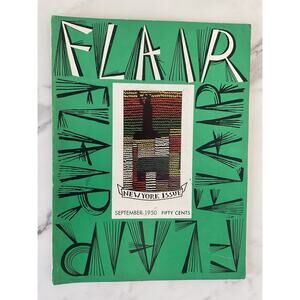 Flair Magazine September 1950 New York Issue Vintage Mid Century, Art, Fashion